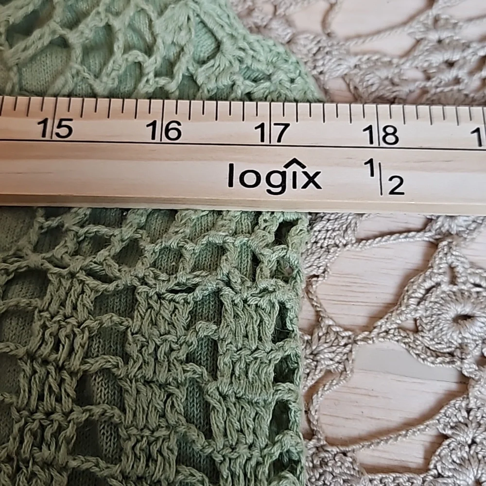 Vintage Croft & Barrow Crocheted Knit Tank Top - Picture 7 of 9